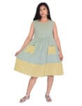 2. A-line dress with front pockets- KON1A