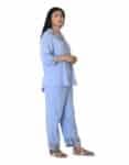 2. Open collar shirt with straight fit pants-SANG2A