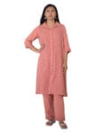 5. Open collar shirt with fitted pants-KHAI3A.