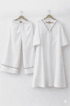 A-line Kurta set with piping details