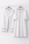 A-line Kurta set with piping details